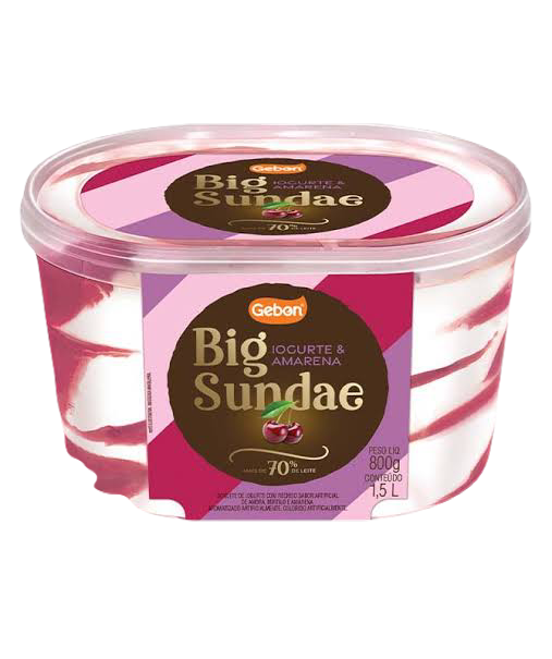 SORVETE ZERO GRAU BIG SUNDAE IOGURTE GREGO 1,5L - UN