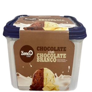 SORVETE ZERO GRAU CHOCOLATE COM CHOCOLATE BRANCO 1,8L