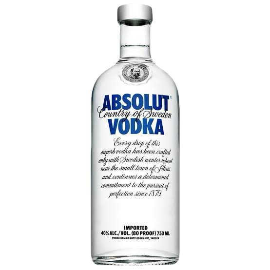 VODKA DESTILADA ABSOLUT 750ML