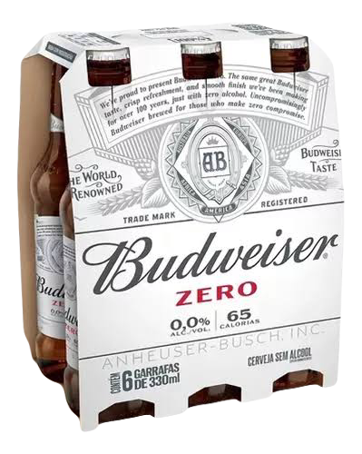 BUDWEISER ZERO LONG NECK 330ML - UN