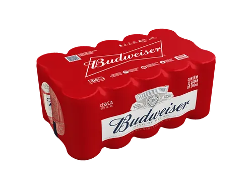 CAIXA BUDWEISER LATA 269ML COM 15 UNIDADES